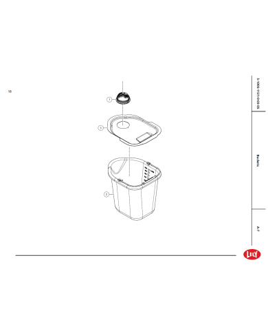 Spand til væghængt M4USE - 1 stk.