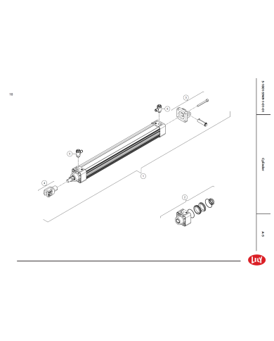 Cylinder til seperationslåge